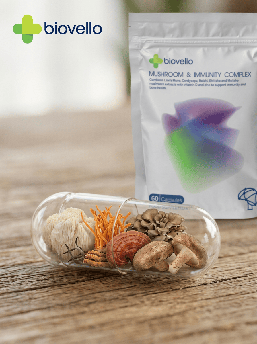 The Power of Mushrooms: A Complete Guide to BioVello’s Mushroom & Immunity Complex