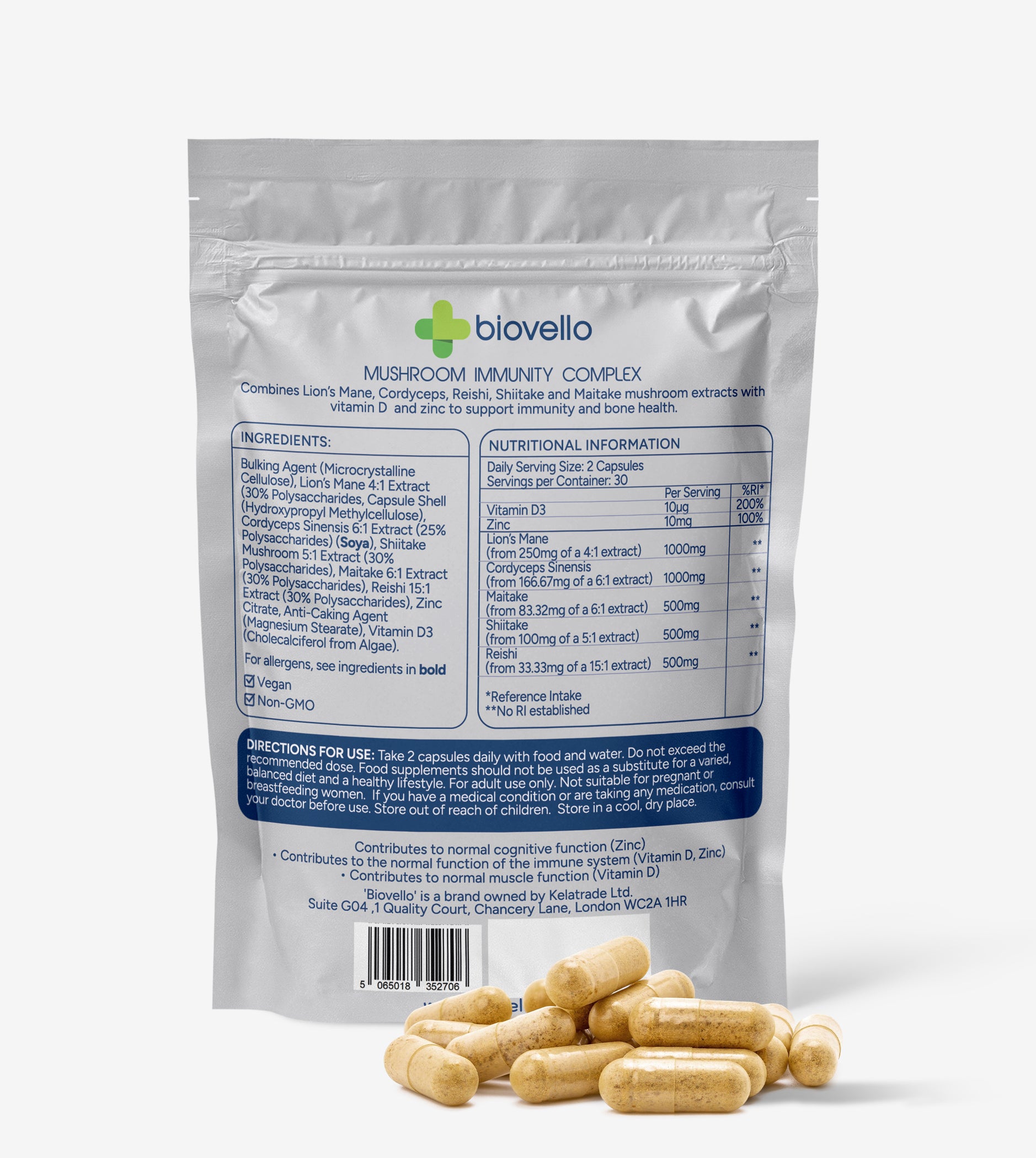 Biovello Mushroom & Immunity Complex