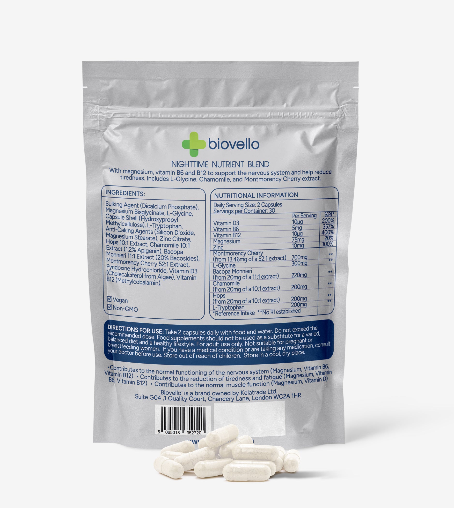 Biovello Nighttime Nutrient Blend