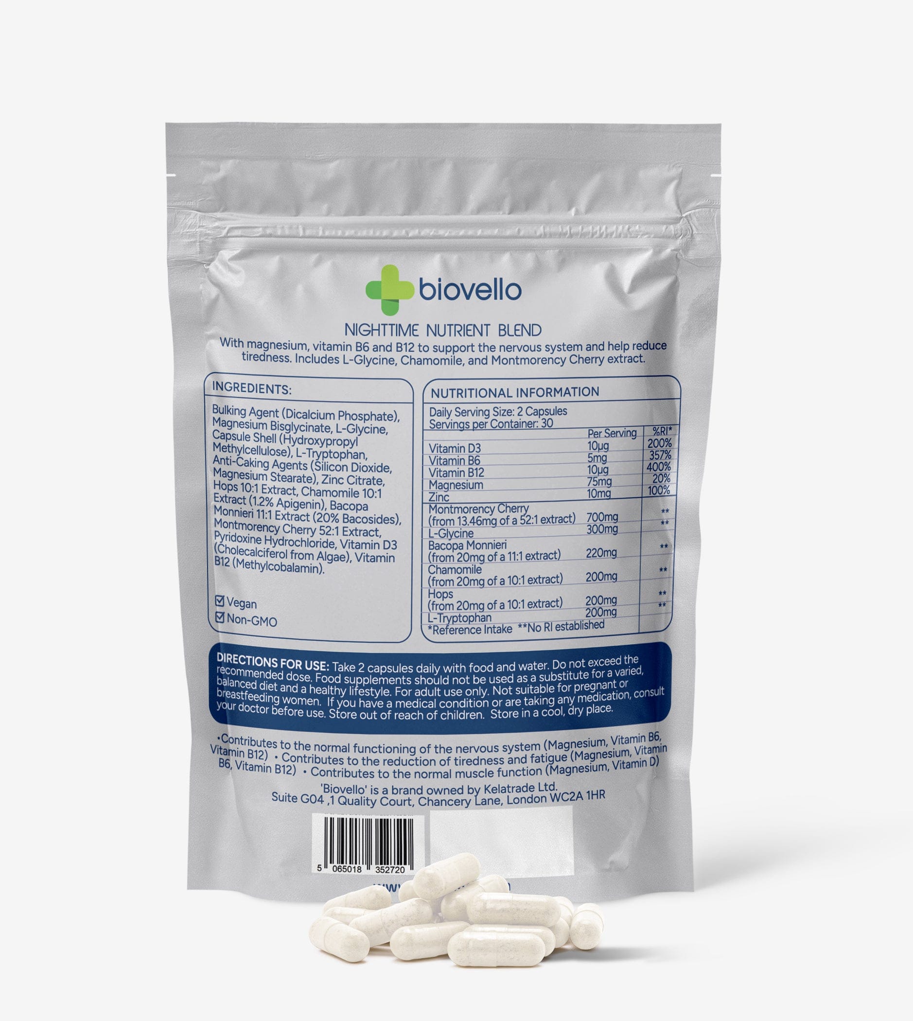 Biovello Nighttime Nutrient Blend